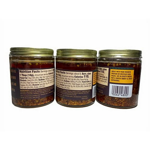 Trader Joe's Chili Onion Crunch, 6 oz (Pack of 3)