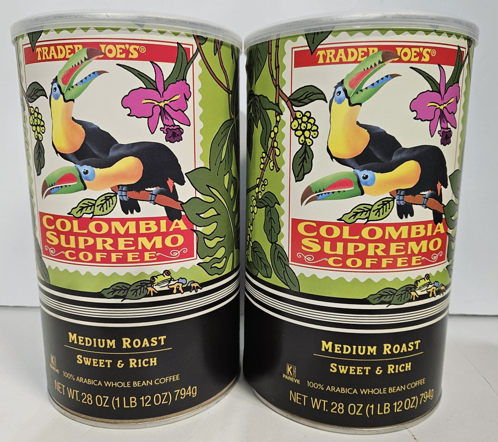 Trader Joe's Columbia Supremo Coffee Medium Roast Whole Bean