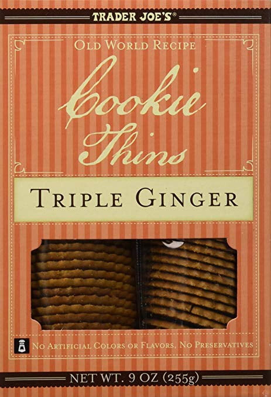 Trader Joe's, Cookie Thins, Triple Ginger 9 oz, Old World Recipe