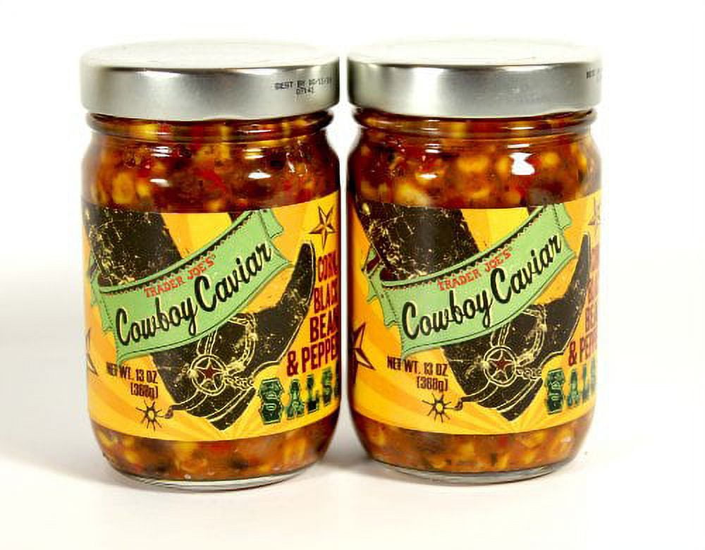 Trader Joe's Cowboy Salsa - Corn, Black Bean & Pepper Salsa - 2 Pack