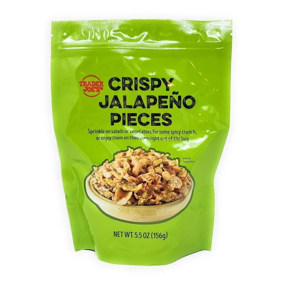 Trader Joe's Crispy Jalapeo Pieces Spicy Crunchy Snack & Topping, 5.5 oz Bag