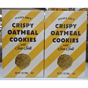 Trader Joe’s Crispy Oatmeal Cookies with Sea Salt 7oz 198g (2 Boxes)