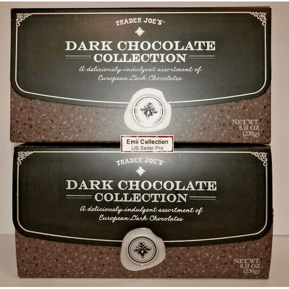 Trader Joe’s Dark Chocolate Collection 8.11oz 230g (2 Boxes)