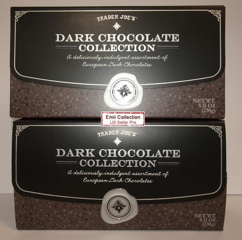 Trader Joe's Dark Chocolate Collection 8.11oz 230g (2 Boxes