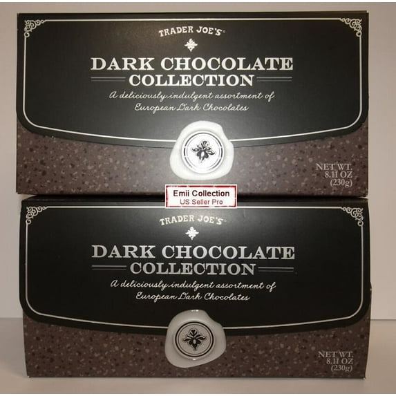 Trader Joe’s Dark Chocolate Collection 8.11oz 230g (2 Boxes)