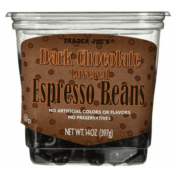 Trader Joe's Dark Chocolate Covered Espresso Beans 14 oz