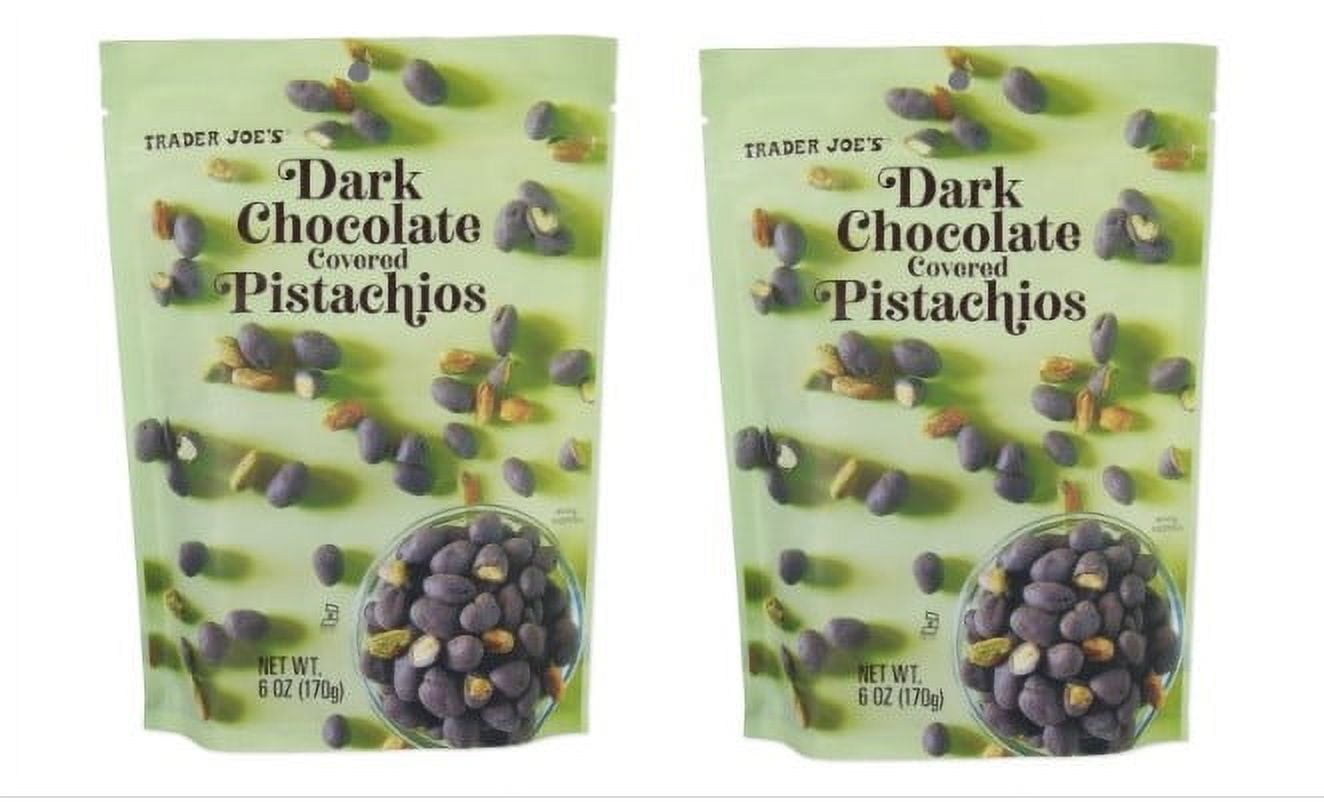 Trader Joe's Dark Chocolate Covered Pistachios 6oz x 2 bags