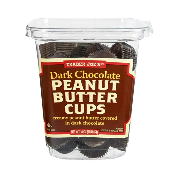 Trader Joe's Dark Chocolate Peanut Butter Cups (16 Oz)