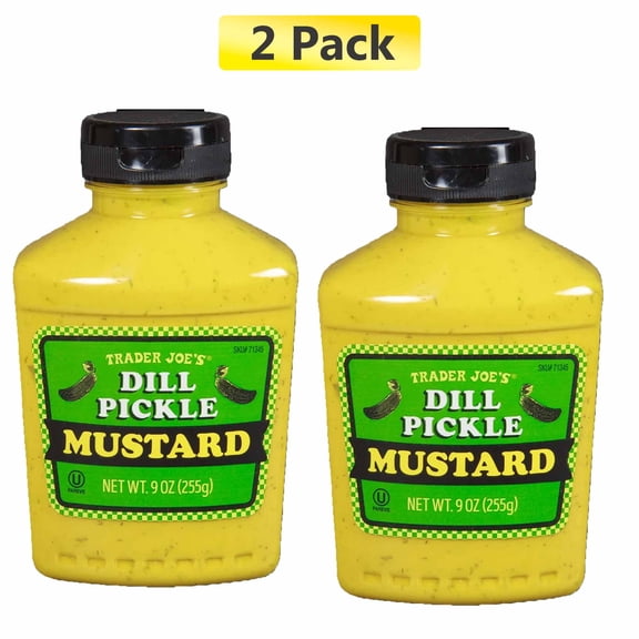 Trader Joe's Dill Pickle Mustard, 2-Pack, 9 oz