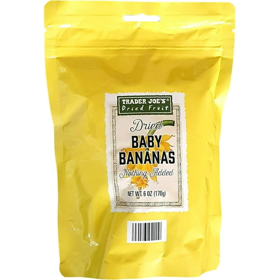 Trader Joe's Dried Baby Bananas Nothing Added Fruit (6 oz)