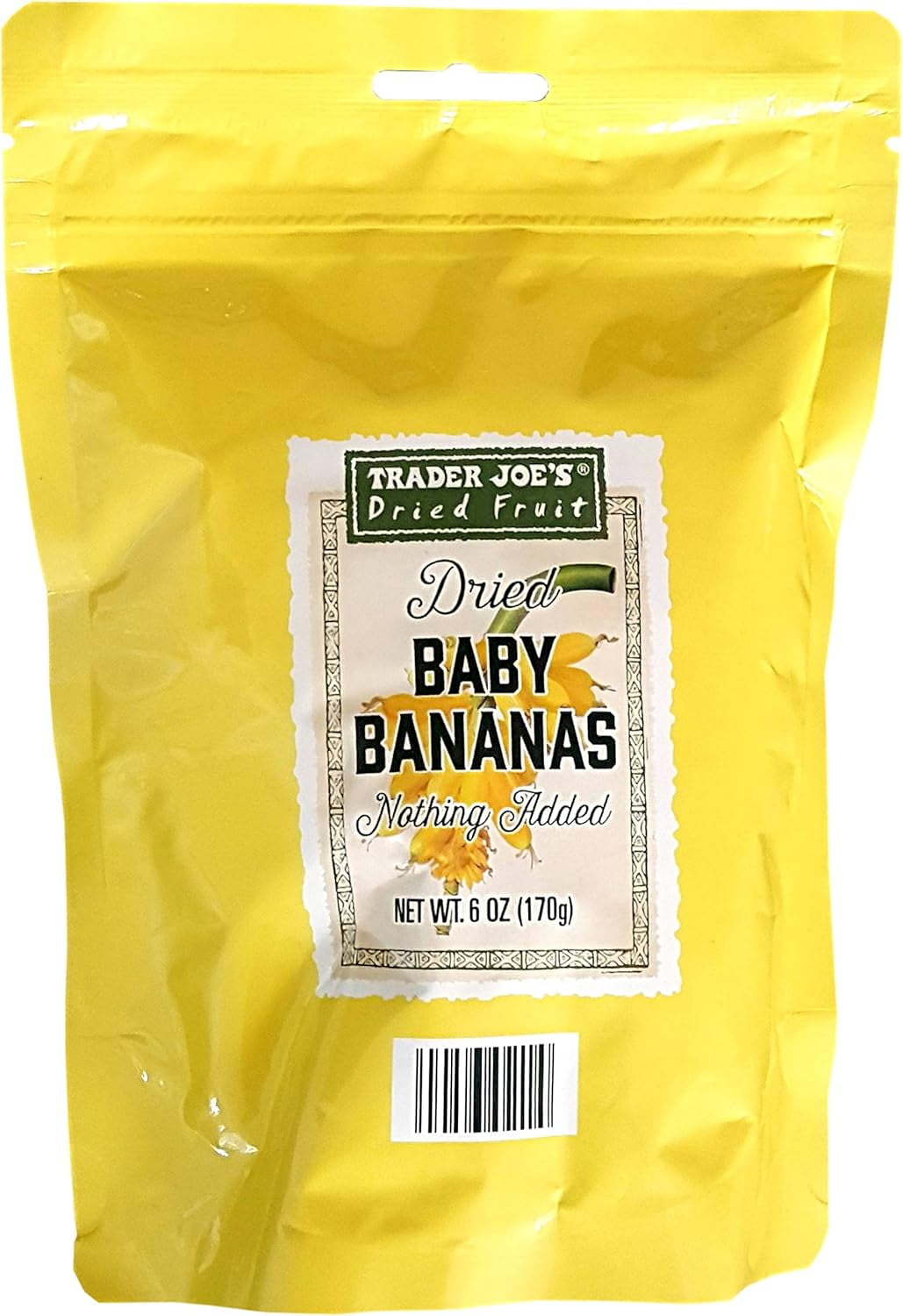 Trader Joe's Dried Baby Bananas Nothing Added Fruit (6 oz)