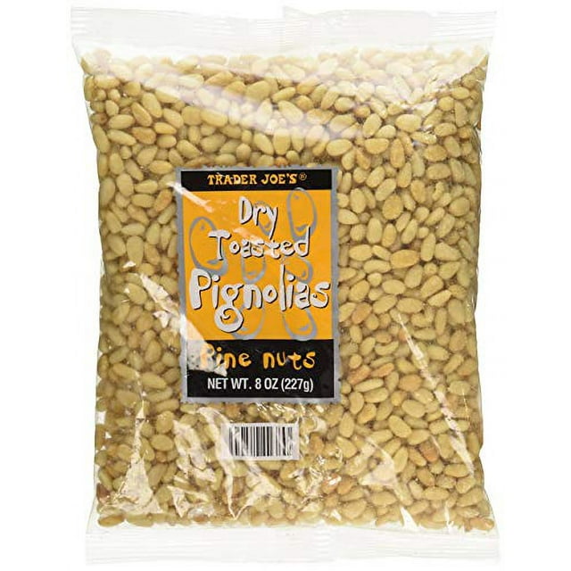 Trader Joe's Dry Toasted Pignolias Pine Nuts 8 oz bag SET OF 2