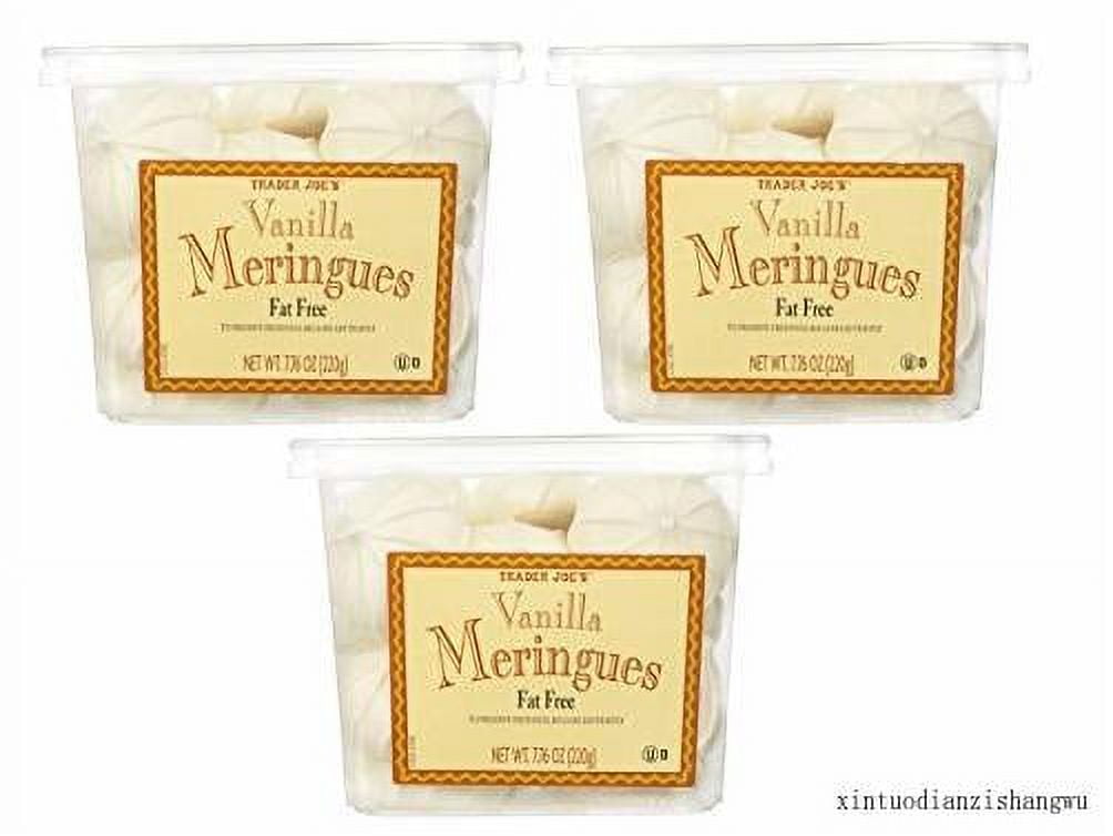 Trader Joe's Fat/Gluten Free Vanilla Meringues - 3 Pack (7.76 Oz. Ea.)