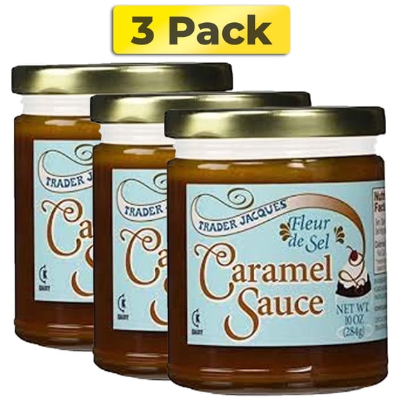 Trader Joe's Fleur de Sel Caramel Sauce, Caramel Drizzle, Sauce Dip - 10 oz