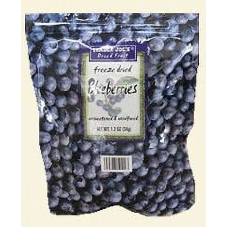 Trader Joe's Freeze Dried Blueberries Unsweetened & Unsulfured 1.2