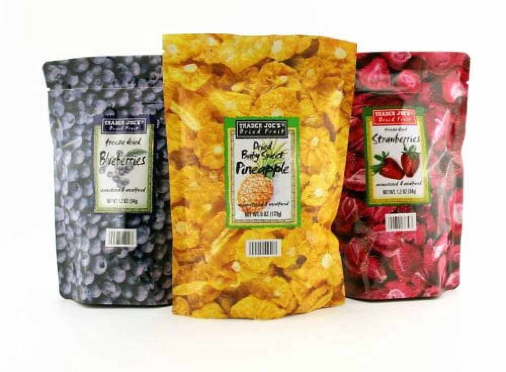 Trader Joe's Freeze Dried Fruit Assortment (Blueberries, Strawberries,Pineapple)
