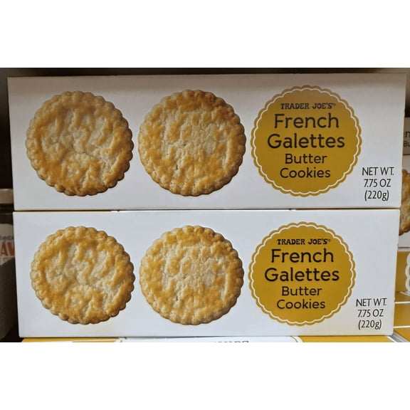 Trader Joe's French Galettes Butter Cookies 7.75oz 220g (2 Boxes)