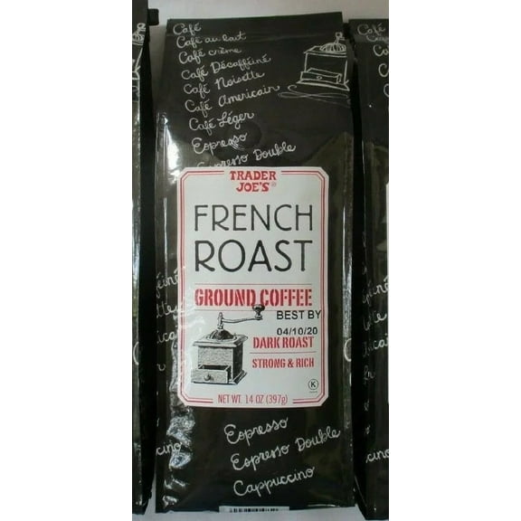 Trader Joe's Ground Coffee French Roast Dark Roast, 1 Count, 14 oz