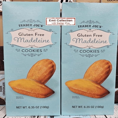 Trader Joes Gluten Free Madeleine Cookies 6.35oz 180g (2 Boxes)