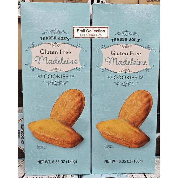 Trader Joes Gluten Free Madeleine Cookies 6.35oz 180g (2 Boxes)