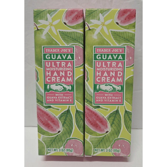 Trader Joe's Guava Ultra Moisturizing Hand Cream 3oz 85g (2 Boxes)