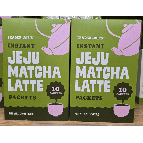 Trader Joe's Instant JEJU Matcha Latte 7.76oz 220g (2 Boxes)