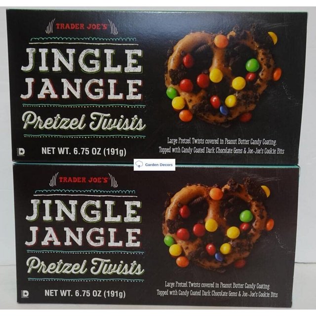 Trader Joe's Jingle Jangle Pretzel Twists 6.75oz 191g Pack of 2