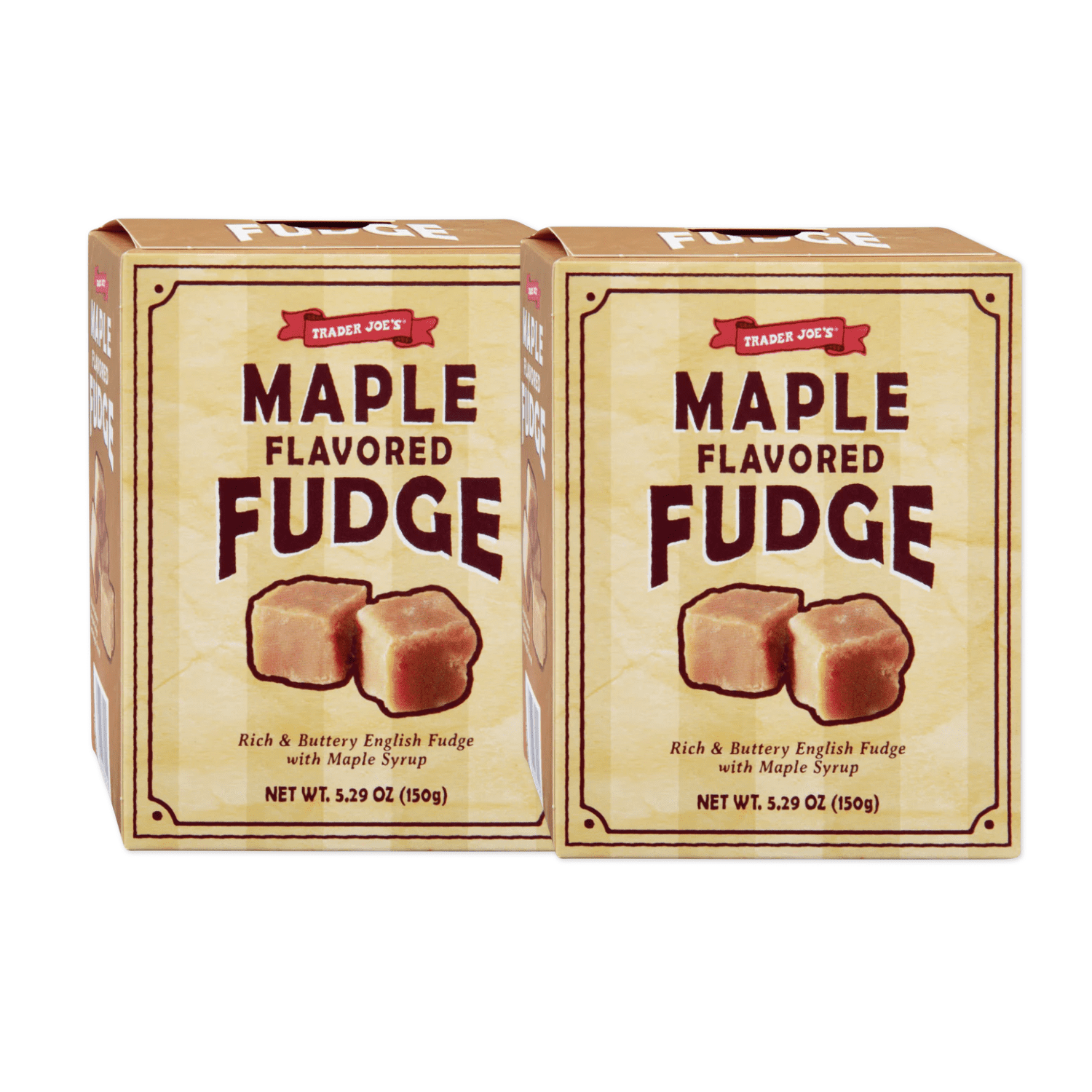 Trader Joe's Maple Flavored Fudge Rich and Buttery 150g 5.29 oz