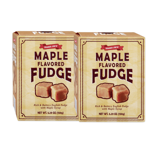 Trader Joe's Maple Flavored Fudge Rich and Buttery 150g 5.29 oz