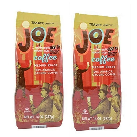 Trader Joe's Medium Roast Ground Coffee 14 oz. (Pack of 2)