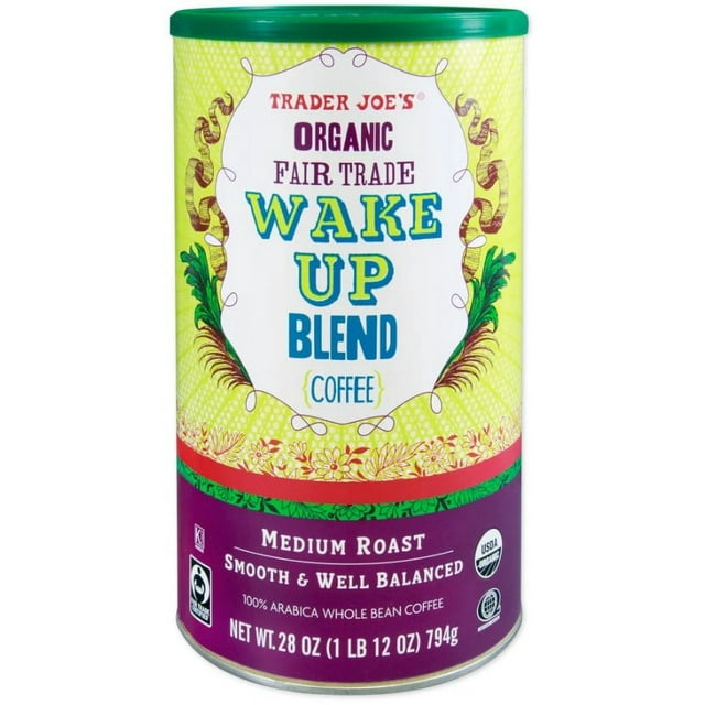 Trader Joe's Medium Roast Organic Fair Trade Wake Up Blend Coffee, 28 Oz