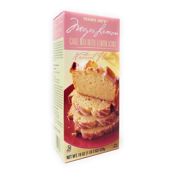 Trader Joe's Meyer Lemon Cake Mix with Lemon Icing, 19 oz