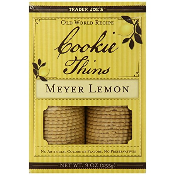 Trader Joe's Meyer Lemon Cookie Thins (Pack Of 2)