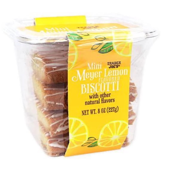 Trader Joe's Mini Meyer Lemon Flavored Biscotti, Pack of 1, 8oz