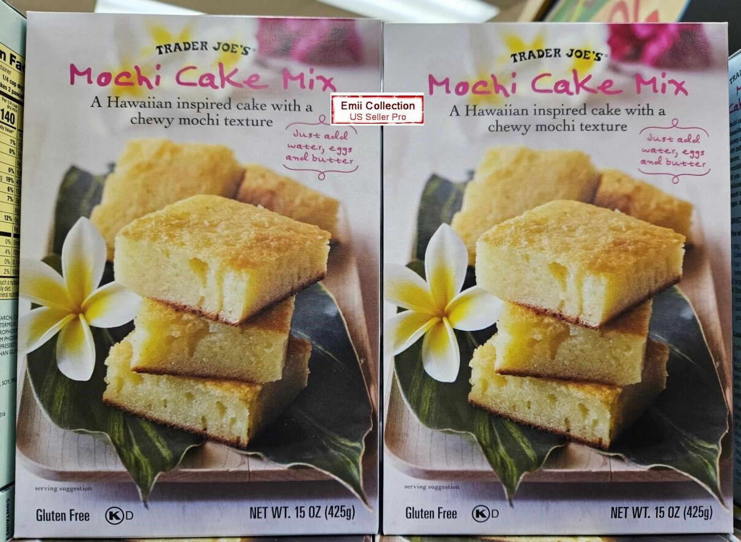 Trader Joe's Mochi Cake Mix A Hawaiian inspired cake with a chewy mochi