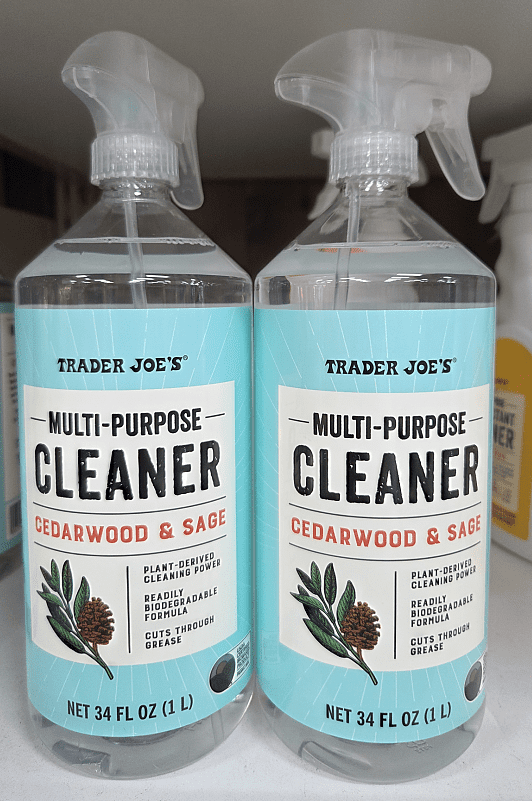 Trader Joe's Multi-Purpose Cleaner Dish Soap Cedarwood & Sage 34fl oz 1L (2 Bottles)