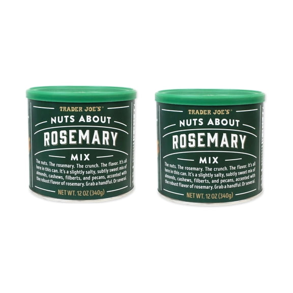 Trader Joe's Nuts About Rosemary Almonds, Cashews, Hazelnuts Mix 2 Pack