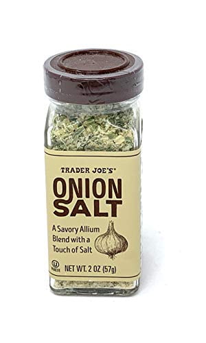 Trader Joe's ONION SALT Savory Blend with a Touch of Salt (Pack of 2) 2 oz  each