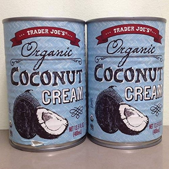 Trader Joe`s Organic Coconut Cream  13.5 Fl oz- Pack of 2