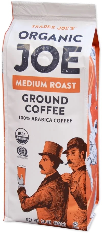 Trader Joe's Organic Joe Ground Coffee, Medium Roast, USDA Organic, 100% Arabica, 14 oz