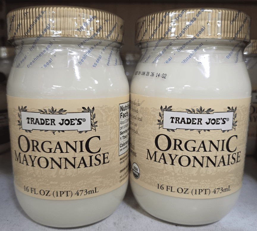 Trader Joe's Organic Mayonnaise 16fl oz 473ml (2 Jars)