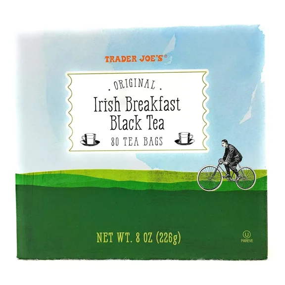 Trader Joe's Original Irish Breakfast Black Tea Hot or Iced (80 tea bags)