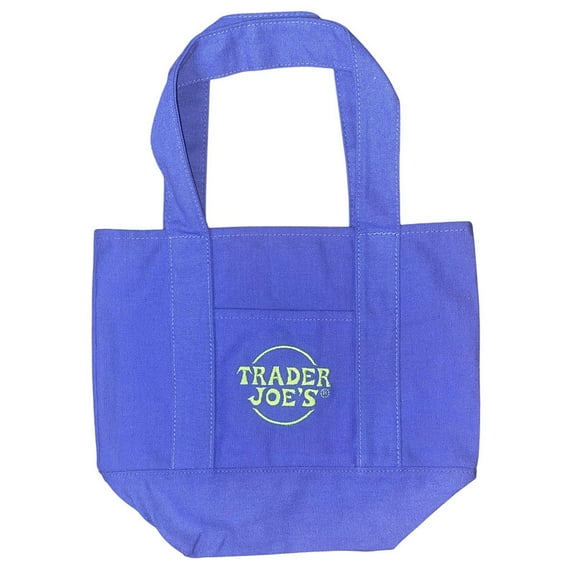 Trader Joe's Pastel Mini Canvas Bags - Economical Canvas Tote Bags - Fashion Stanley Handbags Lightweight Reusable Grocery Shopping Cloth Bags 2025 Limited Edition, Trader Joe's Tote Bag Christmas