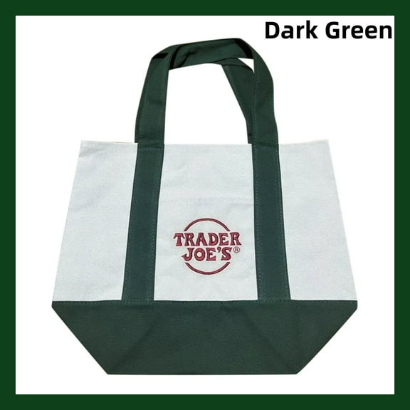 Trader Joe's Pastel Mini Canvas Tote Bag, 2025 LIMITED EDITION NWT (8 colors)