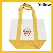 TRENDNOVA Trader Joe's Pastel Mini Canvas Tote Bags 2025 LIMITED EDITION NWT LOT OF 4 Yellow