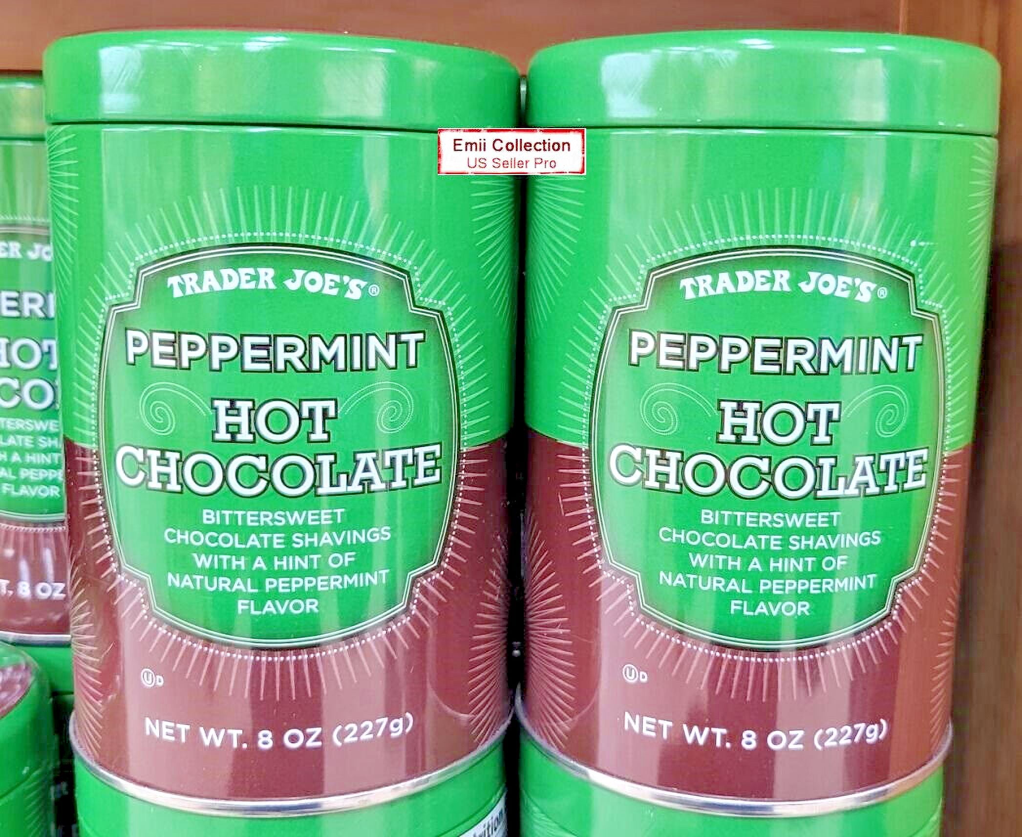 Trader Joe's Peppermint Hot Chocolate 8oz 227g (2 Tins)