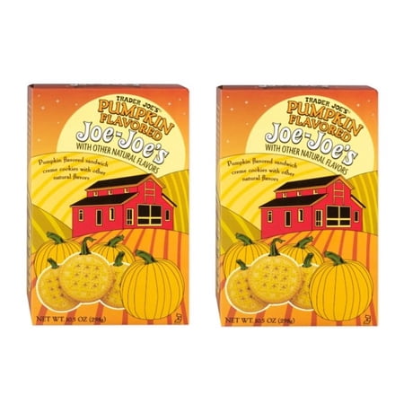 Trader Joe's Pumpkin Flavored Joe Joe's Cookies 10.5 oz x 2 pack