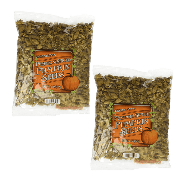 Trader Joe's Pumpkin Spiced Pumpkin Seeds 8 oz- Pack of 2