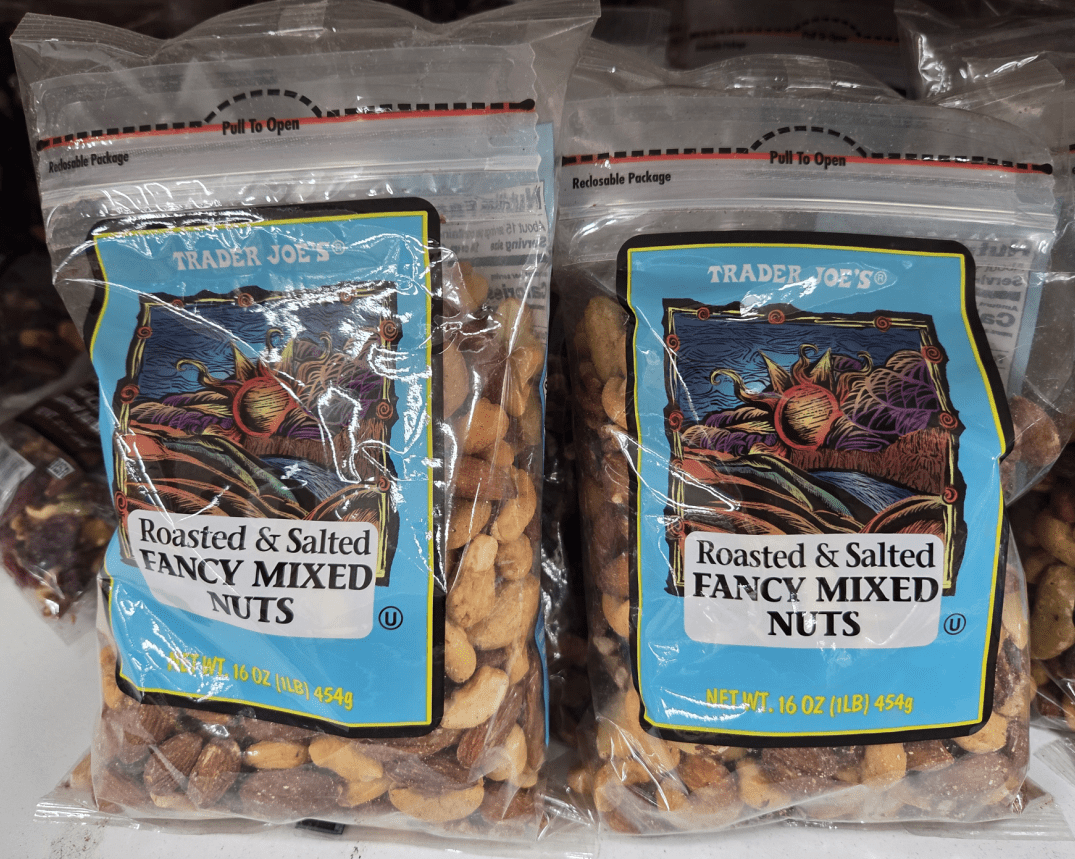 Trader Joe’s Roasted & Salted Fancy Mixed Nuts 16oz 454g (2 Bags)