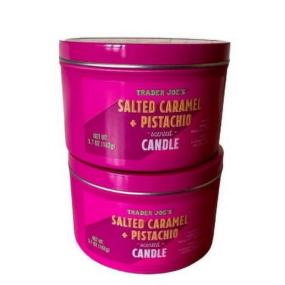 Copper Queen 1.7 oz Pistachio Scented Container Candles with 20 Burn Time, 2 Pack